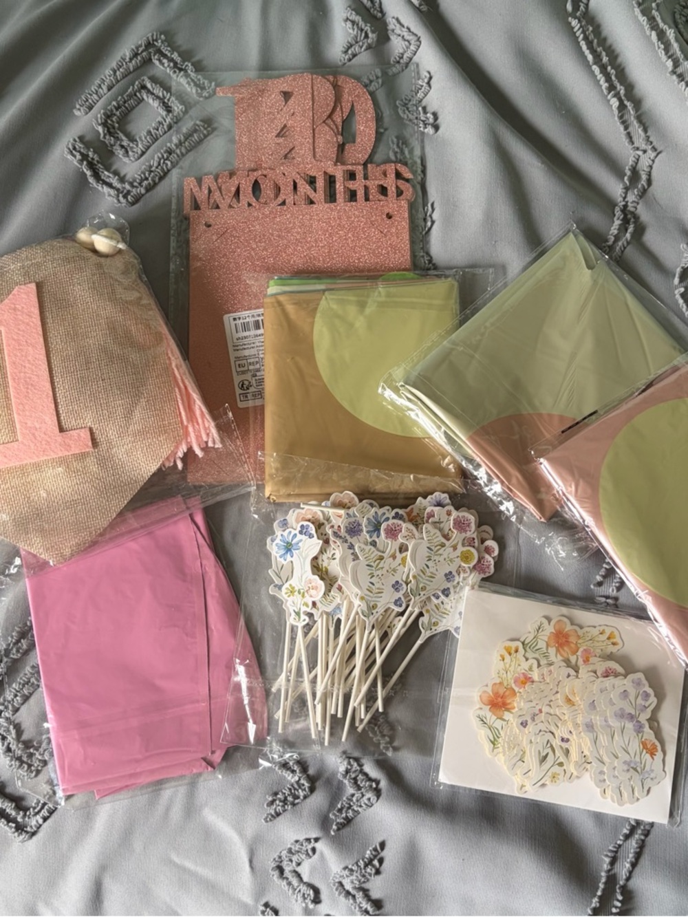 Wildflower themed Party Supply Bundle - 1st Birthday Decorations